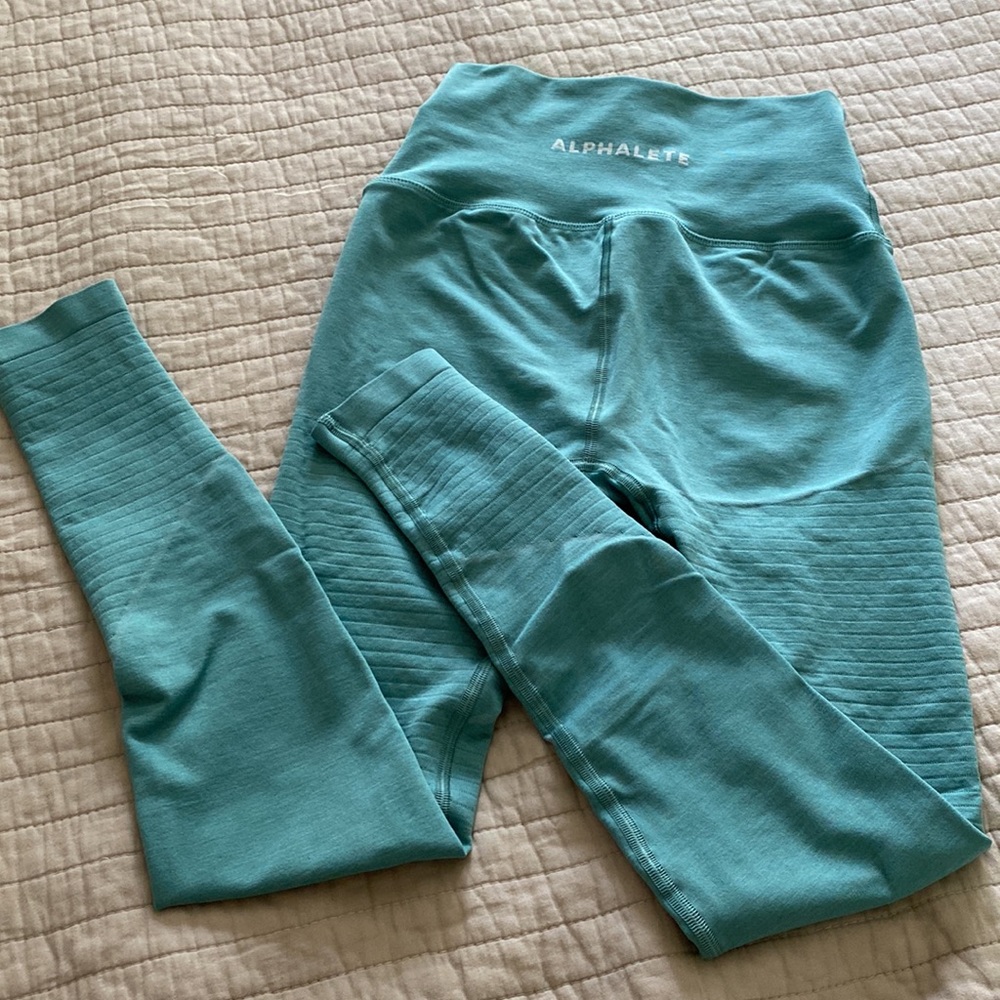 Alphalete Og Limited Edition Og Revival Leggings Jade Green Small View 3